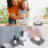 suyncyi 2 Pack Soap Dish with Drainage, Gray Silicone Soap Holder for Bathroom Sink