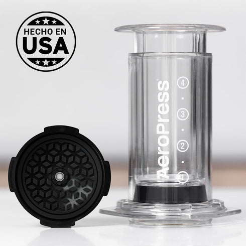 2 AeroPress Clear Coffee Press - All-in-One French Press, Pour-Over & Espresso Style Manual Brewer, Min Brew for Less