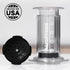 2 AeroPress Clear Coffee Press - All-in-One French Press, Pour-Over & Espresso Style Manual Brewer, Min Brew for Less