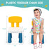 2 3 OCATO Plastic Toddler Chairs: Pcs Kids Chairs for Table Step Stool Lightweight Indoor or Outdoor School Camping