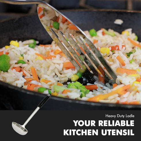 Chef Craft Select 13 Inch Ladle, Stainless Steel