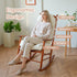 Set Rocking Chair Cushion Indoor Large Chair Pads with Ties Extra Lumbar Pillow Premium Dutch Velvet High Resilience