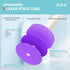 48 Count Disposable Toilet Brush Heads - Toilet Bowl Wand Refills for Bathroom Cleaning, Purple Lavender Fragrance