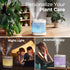 Homvana Humidifiers for Bedroom, 5L Super Easy to Clean Top Fill Auto Adapt Cool Mist Humidifier for Home
