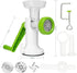 Cookies,Green(3 1, LHS Manual Meat Grinder, Heavy Duty Meat Mincer Sausage Stuffer,Hand Grinder with Stainless Steel