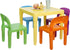 4 Set, Kids Table and Chairs Toddler Table Plastic Sturdy Desk for Reading, Art, Homework