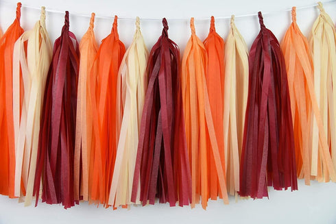 Fall Bridal Shower Decorations, Thanksgiving Decorations, Burgundy Champagne Orange Fall In Love Banner for Engagement