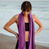 40" 72") (Pack 2) Hero Microfiber Large Beach Towel Compact for Travel (Magenta, x
