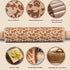 Embossed Rolling Pin for Baking, Cookie Embossing Rolling Pins with Dog Pattern Animal Wooden Engraved Dough Roller Pie Clay Pottery Ceramic Stamp Kitchen Decor Birthday Baking Gifts Bakers Women Kids by Big Role