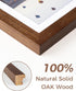 8x10 5x7 8x10 1 Pack Marsmiles Wooden Picture Frame, USA-Sourced Natural Oak Solid Wood Photo Frame with Plexiglass