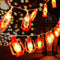 AceList 30 LED Red Lantern String Lights for Bedroom Patio Garden Holiday