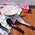 Japanese Soup Spoons Set of 5, Porcelain Ramen Spoons for Wonton, Dishwasher Safe