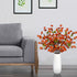 Artflower 6 Pack Artificial Silk Plum Blossom 23.6’’ Fake Flower Stems for Table Centerpieces Home Wedding Decoration