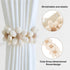 Tiebacks-2 Pack SRG Sunflower Curtain | Daisy Curtain Holdbacks Three Flower | Curtain Tiebacks Boho | Japanese Curtain