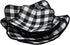 4 Pieces Microwave Bowl Holders Set, Heat Resistant Potholder Protector, Large Hot Pads, Black & White Plaid