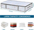 LANDNEOO 2 Pack Under Bed Storage Containers Bins, Humid-Proof Plastic Underbed Storage Bins, Clothes Storage and Organization Bags, Under the Bed Blanket Storage with Handles for Clothes, Bedroom by LANDNEOO