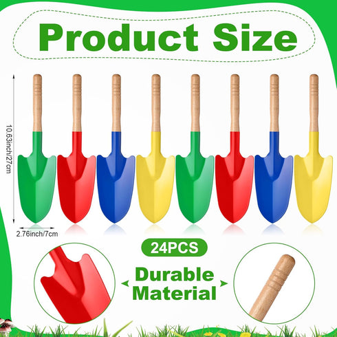 24 Summer 4 Gisafai Pcs Toy Shovels for Kids Gardening Tools Kids Shovel Mini Metal Garden Shovel Sand Shovels