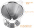 uxcell 600 Mesh Pour Over Coffee Dripper, 124mm Diameter Reusable Coffee Filter with Bracket
