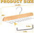 Tank Top Hanger with Premium Wood, 20 Large Capacity, Space Saving, 360 Degree Rotating Foldable Hooks