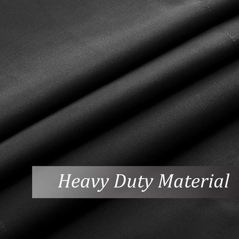 Valea Home Black 52" x 18" Waterproof Blackout Valance Curtains for Kitchen and Bathroom Window