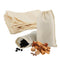 AUEAR Reusable Drawstring Cotton Soup Bags, 12 Pack, 4"x6" Coffee Chinese Medicine Tea Bag Brew Straining Herbs