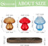 3Pcs Glasseam Mushroom Plant Propagation Station: Glass Plant Terrarium Jar with Wood Stand Unique Hydroponic Planters