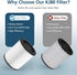 KJ80 Replacement Filter, 3-in-1 H13 HEPA Filter for Druiap KJ80 Air Purifier, 2 Pack