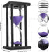 30/45/60 (60 Hourglass Sand Timer,Black Wooden Minute Sandglass Timer for Home,Desktop,Classroom Kitchen Restaurant