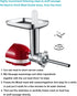 GVODE Meat Grinder Attachment for Kitchenaid Stand Mixer, Includes 4 Grinding Plates, 3 Sausage Tubes, 2 Blades
