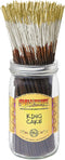 Wild Berry Incense Sticks, King Cake, 100 Count, Hand Dipped in The USA