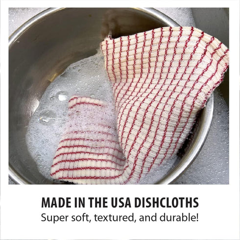 RADA Cutlery Dishcloths (B305), 11x12 , Made in USA, Multicolored (Colors Will Vary), 2-Piece