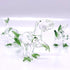 Set of 3 Dinosaurs Miniature Figurines, Hand Blown Color Glass Art Animals Collectible Gift Home Decor