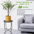 Fashion&cool 2 Pack Outdoor Side Tables for Small Space, Patio Side Table, Weather Resistant Metal Small Round Outdoor