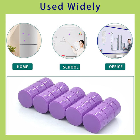 Fridge Magnets, 30 Pcs Refrigerator Magnets, Strong Mini Cute Magnets for Whiteboard, Heavy Duty Craft Magnets, Round