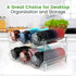 Water Bottle Organizer for Cabinet, 3 Pack Plastic Storage Shelf for Fridge, Kitchen, Desktop