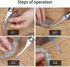 Stainless Steel Shrimp Deveiner Tool and Peeler, Kitchen Cleaner for Seafood