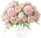 OHYGGE Tribe Glare Artificial Flower Silk Peony Bouquets, Set of 2 Hygrangea Carnations for Table Wedding Home