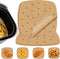 Numola 100 Pcs Air Fryer Liners Disposable Parchment Paper, 9 Inch Perforated Sheets for Baking, Non-Stick Steamer Liner
