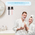 VIS'V Shower Wall Razor Holder - Metal Adhesive Hooks for His and Hers, Waterproof, 2 Pcs