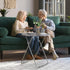 Fleecy day 17.5 17.5 26 Round Folding TV Tray/TV Trays Dinner Snack Trays Table,Portable Foldable Table Small Sofa