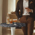 24 24 Inch x Cocktail Table Topper Covers Small Round Table Cloth with Elastic Fit Washable Table Cloth Decorative