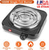 iMounTEK 1000W Electric Stove for Cooking - Electric Single Burner Coil Heating Hot Plate with Non Slip Rubber Feet