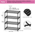 4 (16.3" Closet Autonomier Tier Extra Small Shoe Rack Wide), Narrow Stackable Shoe Shelf for Kids Toddler Adult
