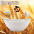 Wheat Straw Bowls Set of 2 - Unbreakable Salad Bowls, Plastic Dishwasher & Microwave Safe, Sturdy Kitchen Bowls for