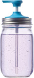 Jarware Soap Pump Lid for Regular Mouth Mason Jars - Blue
