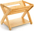 Okllen Kids' Book Caddy with Shelf, Bamboo Bookcase Book Storage Organizer for Toddlers, Bedroom, Playroom