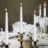 BOLSIUS 20 Count Unscented 10 Inch White Taper Candles - Premium Quality, Smokeless, Dripless