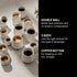 Fellow Joey Double Wall Ceramic Coffee Mug - Refined Matte White, Single 8 oz Cup