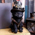 Nemesis Now Cogsmith's Steampunk Cat, Hand-Painted Black Cat Figurine with Leather Top Hat, 18.5cm