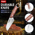 Huusk Japan Small Meat Knife, Portable Kitchen Knives for Steak, Fruit, Carbon Steel Boning Knife, Vegetable Knife with